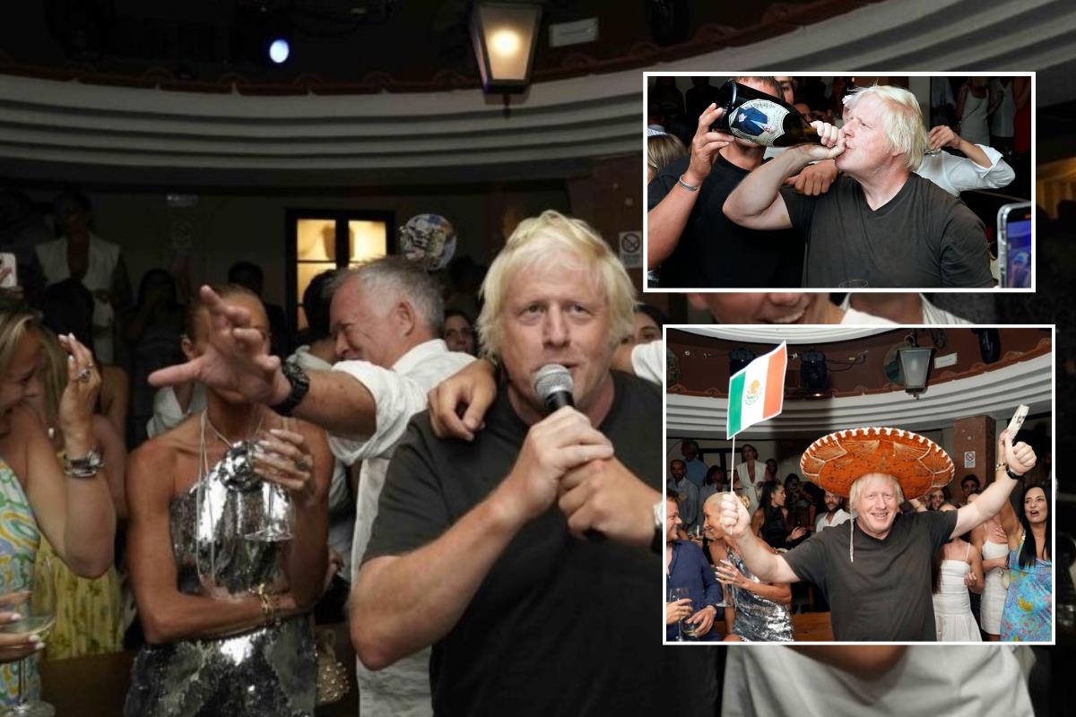 Aslen Çankırılı olan eski İngiltere Başbakanı Boris Johnson, İtalya'da sabaha kadar eğlendi