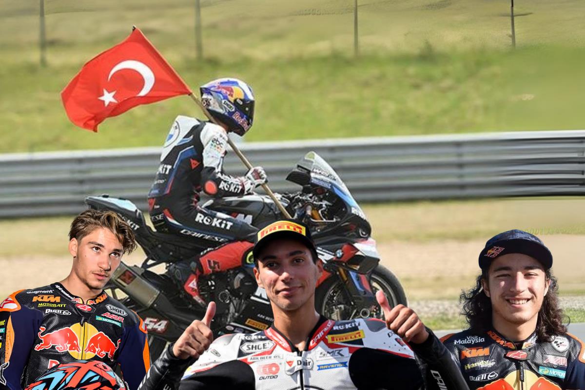 Milli motosikletçilerimiz Toprak Razgatlıoğlu, Can Öncü ve Deniz Öncü çıktıkları yarışlarda birinci olarak pistte Türk bayrağını dalgalandırdı