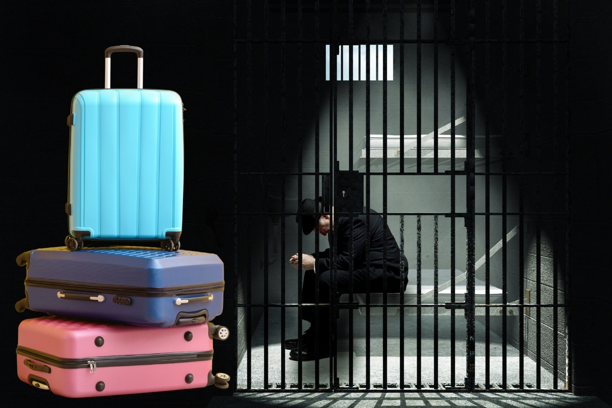 Bavula girdi, cezaevinden firar etti