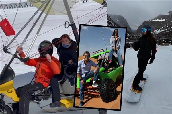 Cem Hakko ve Nazlı Kayaaslan çifti VaLDisere tatilinden döndü