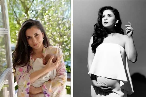 Anne olan Karsu'dan bebeği Blues'la ilk pozlar