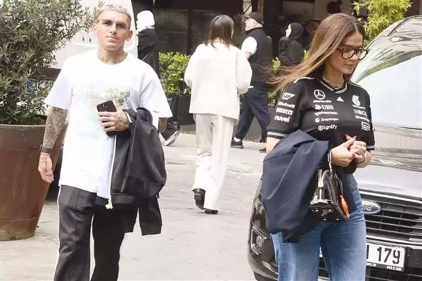 Lucas Torreira yeni aşkıyla Nişantaşı'nda görüntülendi