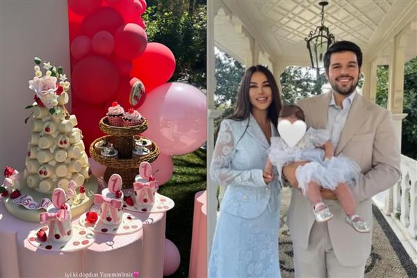 Pırıl Çetindoğan Kokuludağ'ın ve Gökhan Kokuludağ'ın kızı Yasemin 1 yaşına girdi