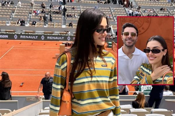 Hande Erçel ve Hakan Sabancı Roland Garros finalini yerinden izledi