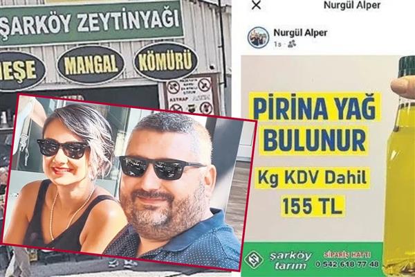 Belediye Başkanı Alpay Var'ın yengesi Nurgül Altay Var'ın ürettiği zeytinyağında tağşiş tespit edildi, 280 bin TL cezaya çarptırıldı