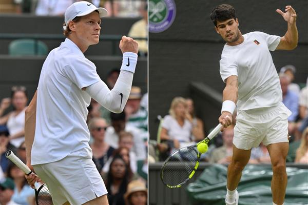 Wimbledon'da tek erkeklerde finalin adı Sinner-Alcaraz oldu