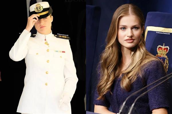 İspanya Prensesi Leonor, babası Kral Felipe'den Donanma Liyakat Büyük Haçı aldı