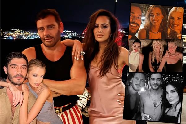 Mert Alaş'ın kendi içki markası için VIP konuklarını ağırladığı Bodrum'daki partiden ilk fotoğraflar geldi