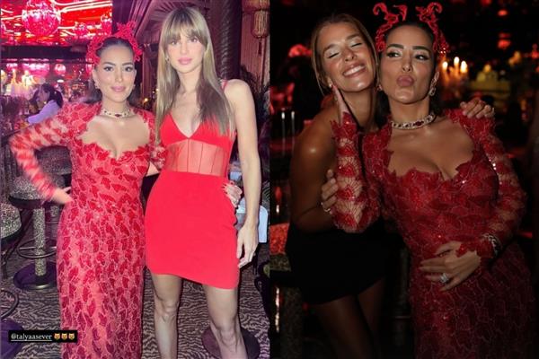 Nazlı Sabancı'nın Talya Sever'in kınasında 'kırmızı' şıklığı