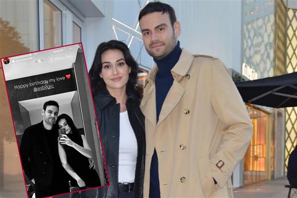 Esra Bilgiç 33'üncü yaşını sevgilisi Faruk Sabancı ile Milano'da kutladı