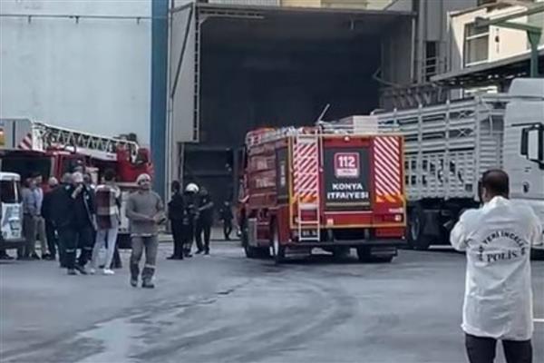 Konya'da şekerleme fabrikasında patlama sonucu 2 kişi yaralandı