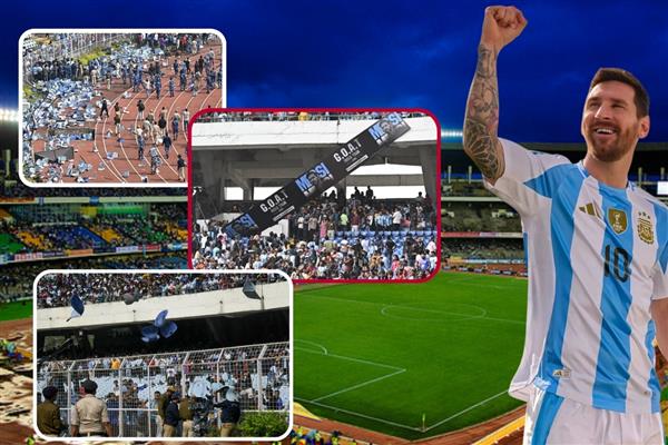 Lionel Messi'ye Hindistan'da büyük tepki, 100 euro verip göremeyen taraftarlar koltukları söktü olayla ilgili soruşturma başlatıldı