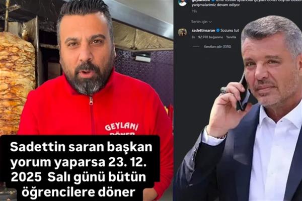 Fenerbahçe Başkanı Sadettin Saran'dan dönerciye 'sözünü tut' mesajı