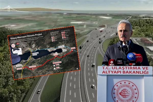 Güney Marmara Otoyolu ile Türkiye'nin sanayi omurgasını oluşturan üç büyük üretim kenti aynı hat üzerinde buluşacak