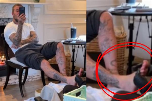 Victoria Beckham paylaştı, David Beckham'ın evde müzik eşliğinde pedikür yaptırdığı anlar dikkat çekti
