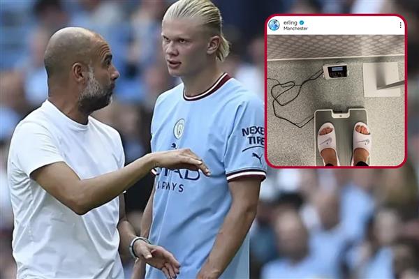 Manchester City'de disiplin dönemi Haaland kilosunu paylaştı