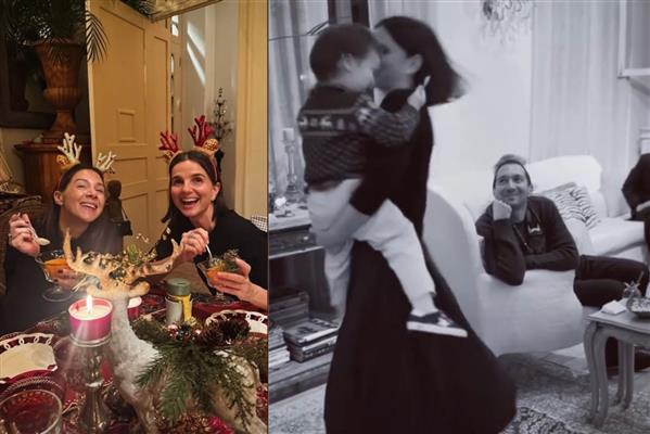 Bettina Machler çocukları ve torunlarıyla noel sofrasında bir arada