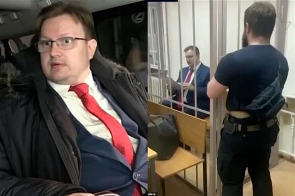 Rus diplomat Arseniy Konovalov'un ajanlık suçlamasıyla gözaltına alınma anının görüntüleri yayınlandı