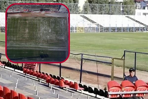 Fethiye tekvücut oldu Galatasaray karşılaşması için portatif tribün kuruldu