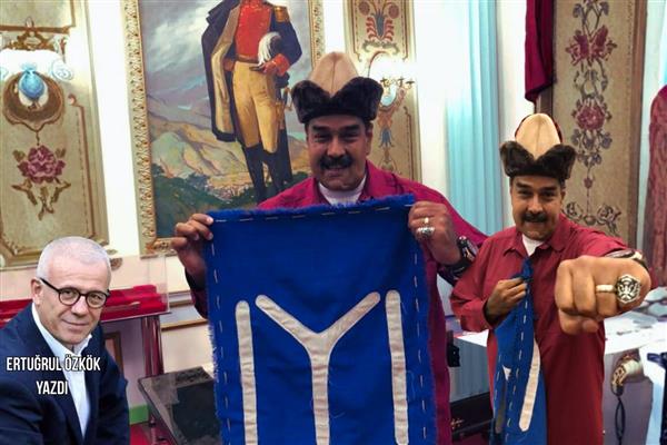 Diriliş Ertuğrul'un setini ziyaret edip başına börk takan, eline kılıç alan Maduro o gün oyunculara ne dedi