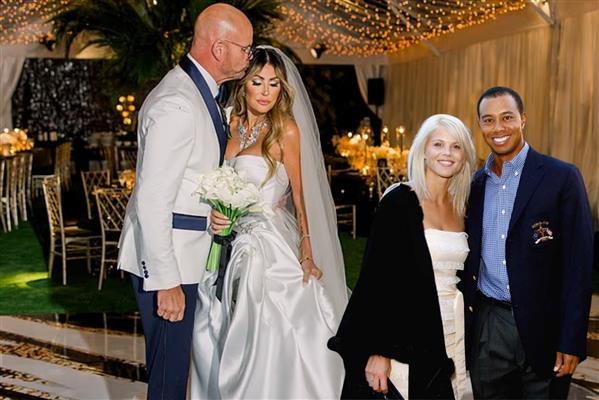 Evli sevgilisi Tiger Woods'un '120 kadın' itirafına ve evliliğini bitirmesine yol açan Rachel Uchitel, 1 milyon dolarlık elmaslarla üçüncü kez evlendi