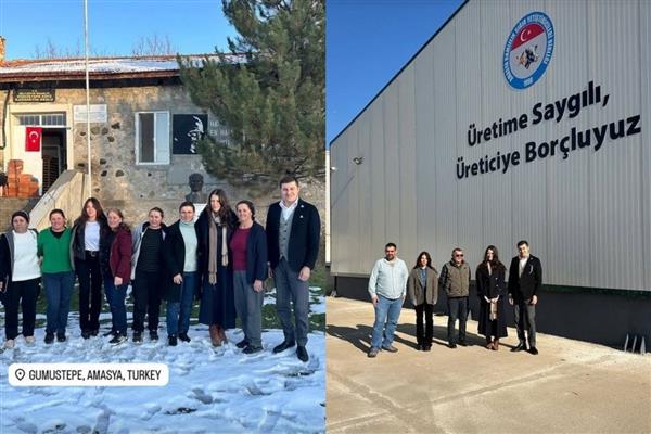 İzmir'de köy hayatını sürdüren Elif Boyner üreticilere destek için Amasya yollarına düştü