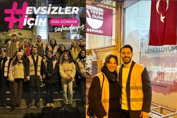 Hakan Sabancı evsizlere yardım için sokağa çıkarak çorba dağıttı