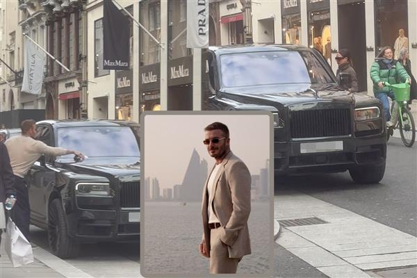 David Beckham, Rolex mağazasında koleksiyon bakarken Bentley aracına ceza kesildi, fişi ise yırtıp yoluna devam etti