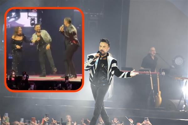 İş, sanat ve cemiyet dünyası Tarkan konserinde bir araya geldi