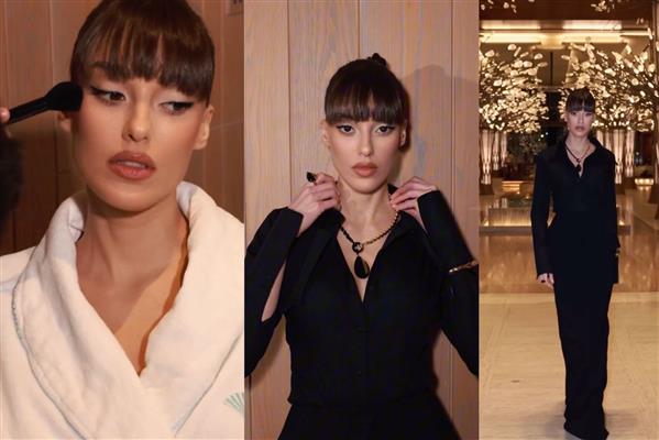 Oyuncu Dilan Çiçek Deniz Paris'te bir mücevher markası davetinde ışıldadı