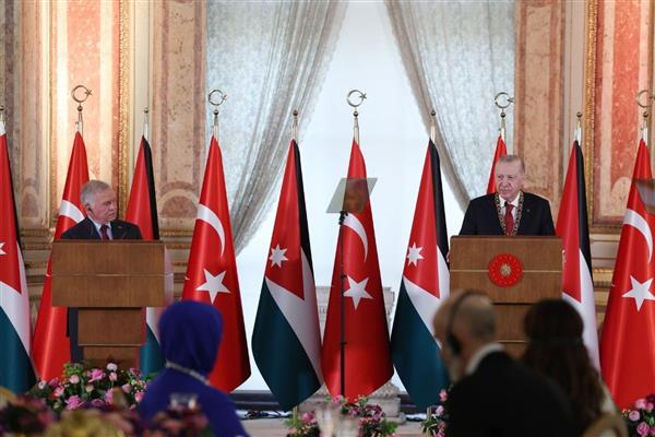 Cumhurbaşkanı Erdoğan, Ürdün Kralı 2'inci Abdullah ile bölgesel barış ve istikrar için önemli kararlar aldıklarını söyledi