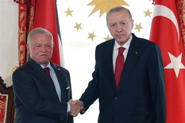 Cumhurbaşkanı Erdoğan, Ürdün Kralı 2'inci Abdullah'ı Dolmabahçe'de resmi törenle karşıladı