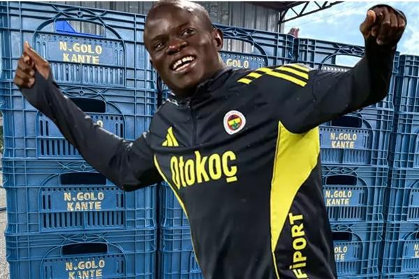 Fenerbahçe taraftarı çiftçi, şampiyonluk umudunu Kante yazılı kasalarla tarlaya taşıdı