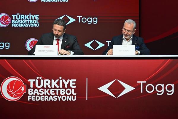 Türkiye Basketbol Federasyonu ile TOGG arasında ana sponsorluk anlaşması imzalandı
