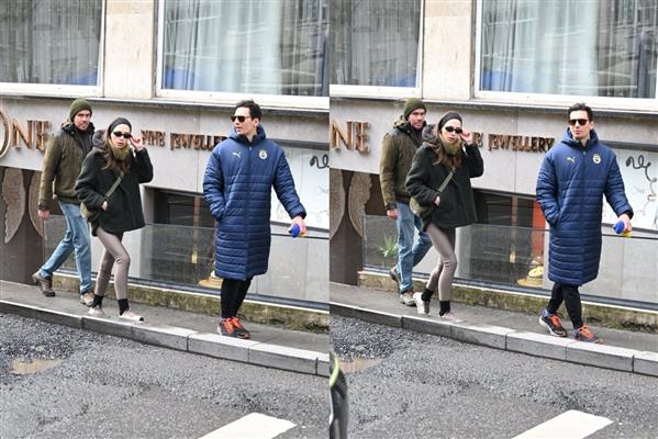 Lal Saran'ın eşi Tolga İrdem ile sabah yürüyüşü keyfi