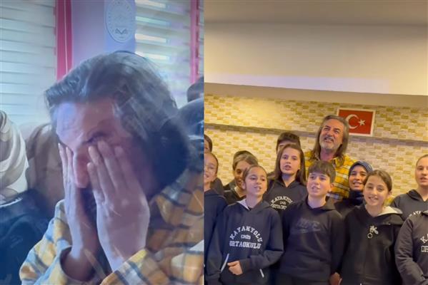 İhtiyaç sahiplerinin borçlarını kapattığı bir iyilik hareketi başlatan Çelik, ilkokul öğrencilerinin fedakarlığı karşısında gözyaşlarını tutamadı