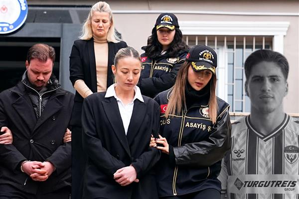 Ümraniye'de futbolcunun silahlı saldırıda öldürülmesine ilişkin yakalanan, aralarında Aleyna Kalaycıoğlu ve annesinin de bulunduğu 10 zanlı adliyede