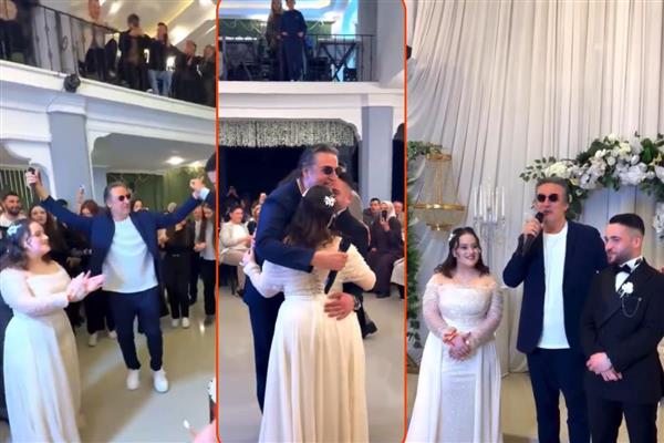 Şarkıcı Çelik 'düğünümüze gelecek kimsemiz yok' diyen çiftin düğününe katıldı, şarkı söyledi, halay çekti