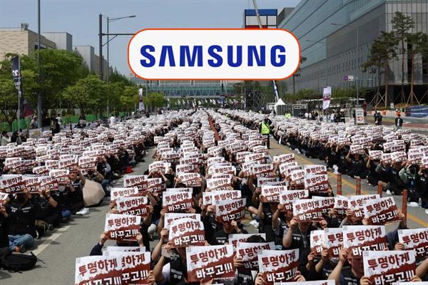 Teknoloji devi Samsung'da 'maaş uçurumu' krizi; 40 bin çalışan sokağa indi, uzun grev kapıda