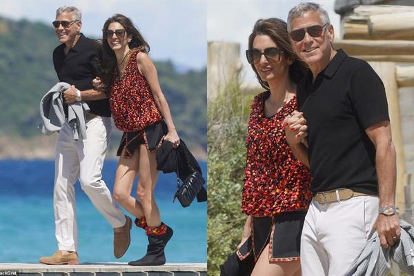 George Clooney, 65'inci yaş gününde eşi Amal ile St Tropez'de aşk dolu anlar yaşadı