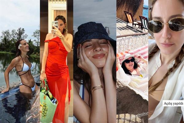 Yaz geldi havalar ısındı, ünlülerden tatil pozları gelmeye başladı