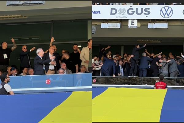 Fenerbahçe'nin olağanüstü genel kurulunda gergin anlar yaşandı, Aziz Yıldırım güçlükle alandan ayrıldı