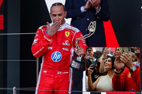 Monaco Grand Prix'sinde yarıştan çok Lewis Hamilton'ın Kim Kardashian'a gönderdiği öpücük konuşuldu