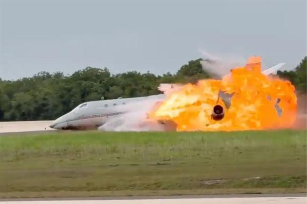 Ünlü sporcuyu almaya giden iş jeti düşüp yandı, içerisindeki iki pilot hayatını kaybetti