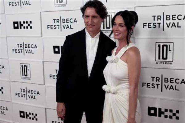 Katy Perry ve Justin Trudeau New York'ta kırmızı halıda ilk kez el ele görüntülendi