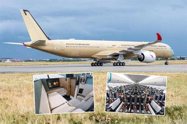 Qantas'ın dünyanın en uzun aktarmasız yolcu uçuşları için sipariş ettiği özel tasarım Airbus A350-1000 uçağı tanıtıldı