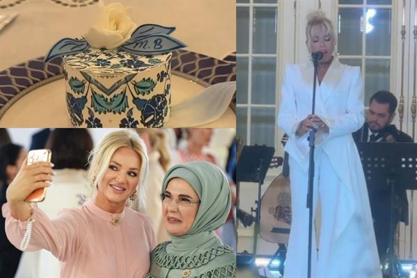 Emine Erdoğan'ın NATO Zirvesinde lider eşlerine düzenlediği davette Ajda Pekkan sahne aldı