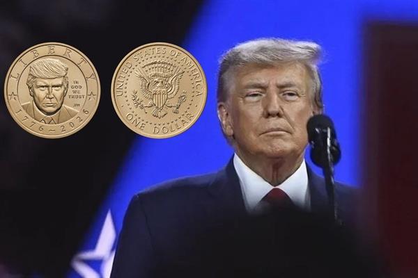 ABD'de 1 dolarlık altın paraya Trump portresi basılacak