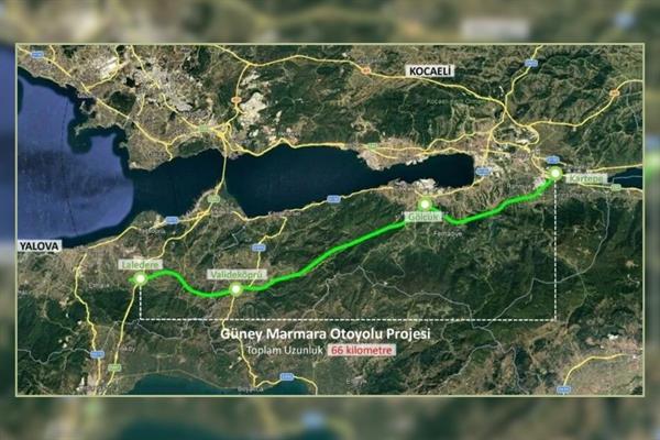 Güney Marmara Otoyolu Projesi'nde imar planları 30 gün askıda