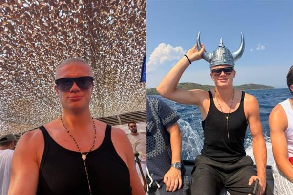 Erling Haaland, 26'ıncı yaş gününü sevgilisi ve arkadaşlarıyla kutladı